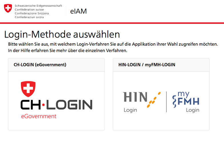 Login Methode Auswahlseite_d