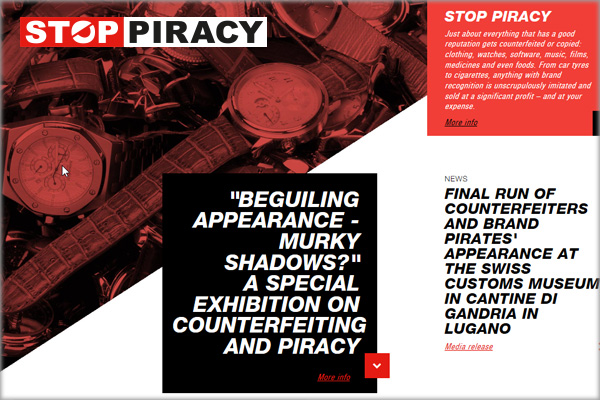 www.stop-piracy.ch – Swiss Anti-Counterfeiting and Piracy Platform